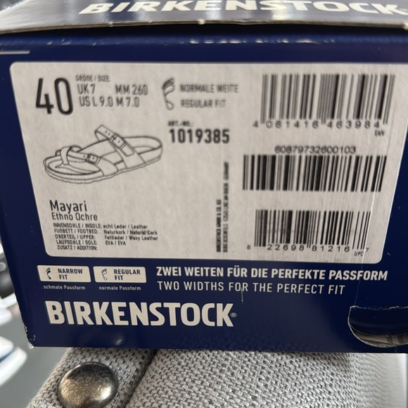 Birkenstock Mayari Oiled Leather Sandals in Yellow EU 40. US 9 Regular width - Picture 3 of 3